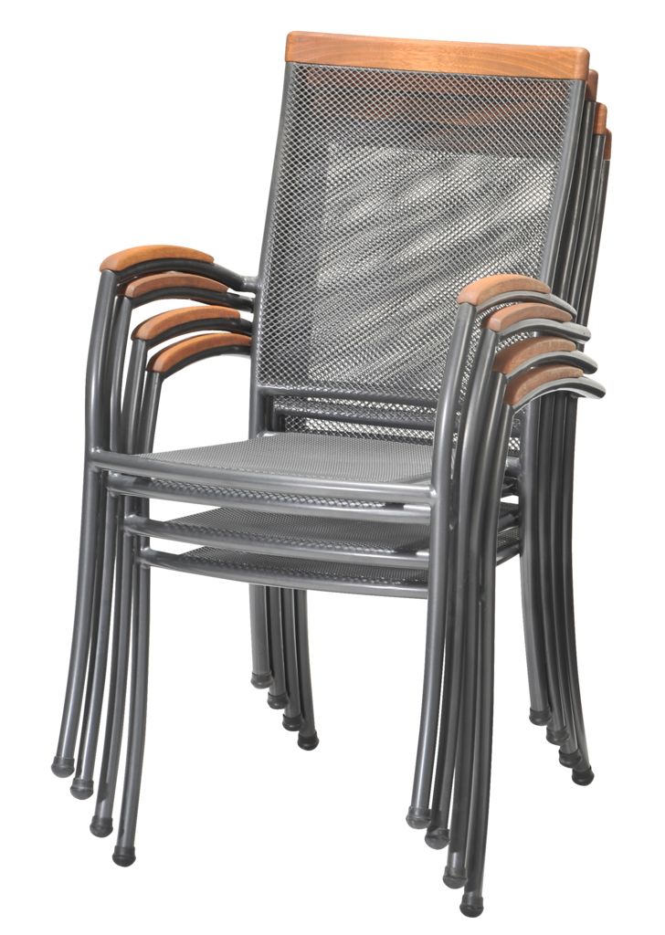 Baštenska stolica LARVIK siva