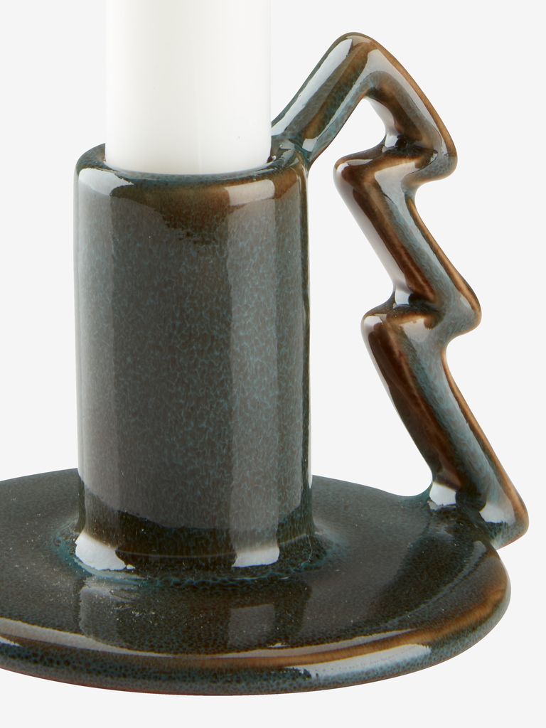 Svećnjak STILBIT W10xL9xH8cm kamenina zelena