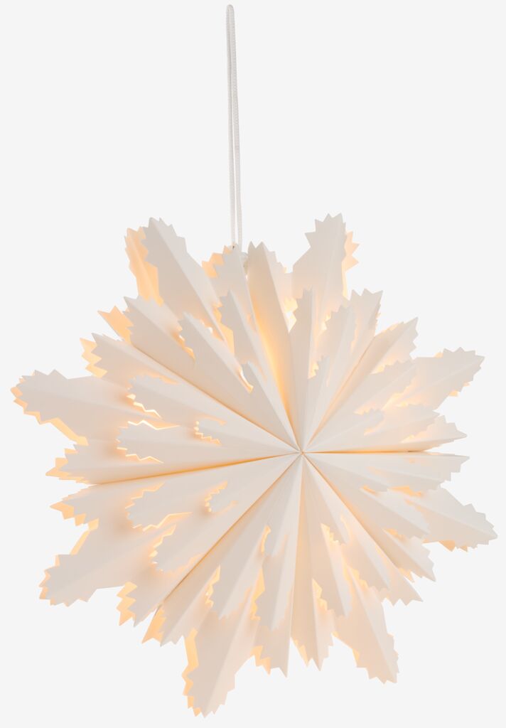 Novogodišnja zvezda KRYOLIT Ø38cm bela sa LED