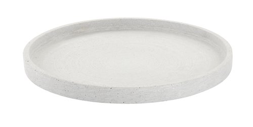 Ukrasni poslužavnik VILI Ø25 cm siva