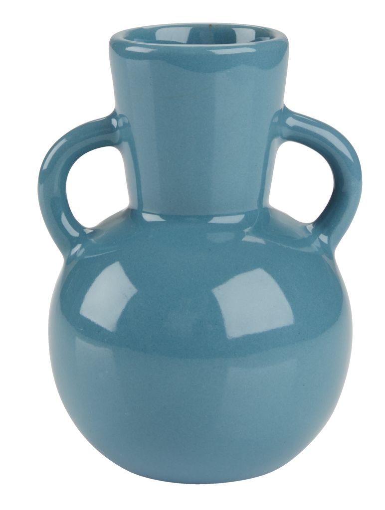 Vaza VILHELM Ø8xV12 cm plava