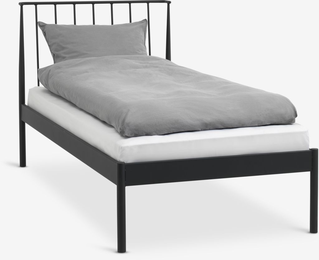 Ram kreveta ABILDRO 90x200 cm crna