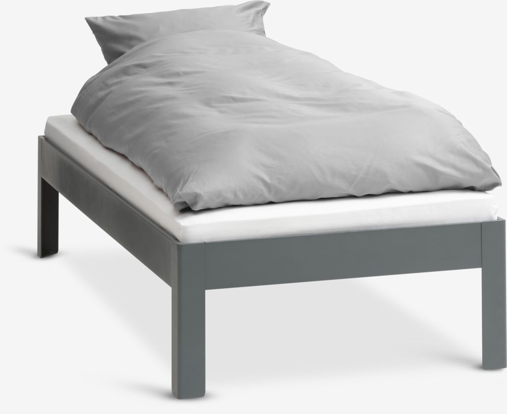 Ram kreveta KILDEN 90x200 cm tamno siva