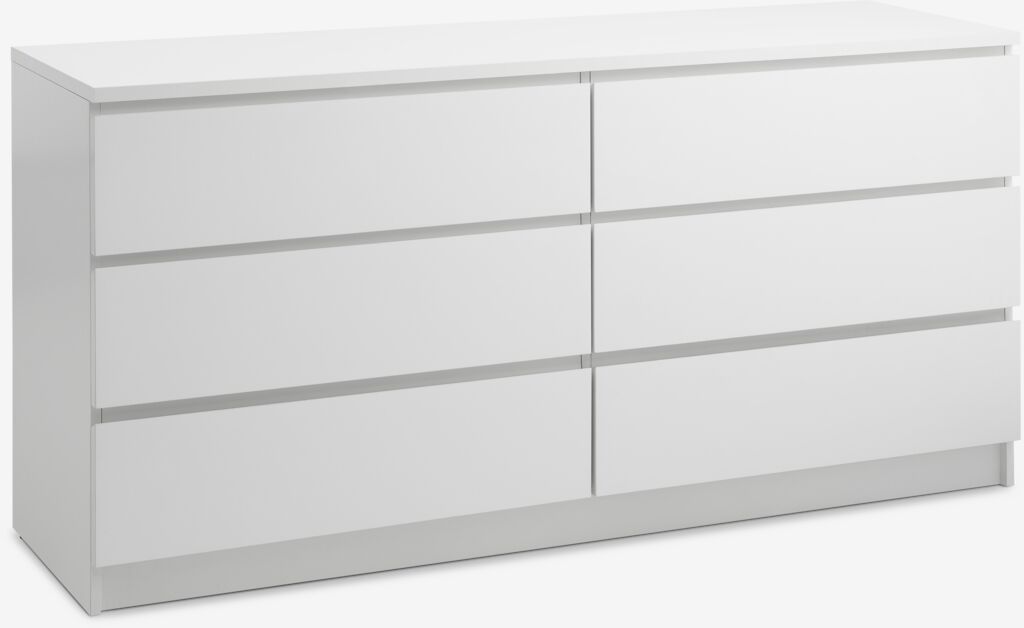 Komoda LIMFJORDEN 3+3 fioke bijela