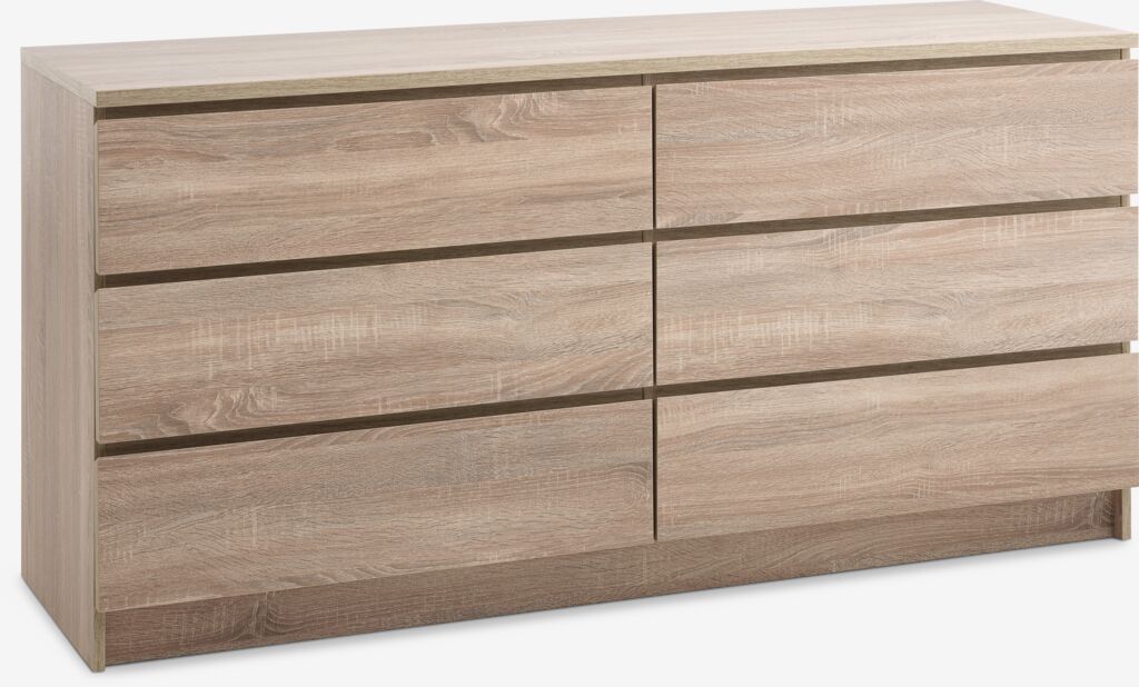 Komoda LIMFJORDEN 3+3 fioke hrast