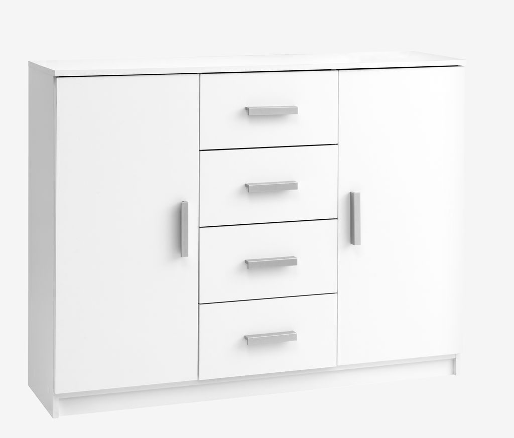 Komoda TAPDRUP 2 vrata 4 fioke bijela