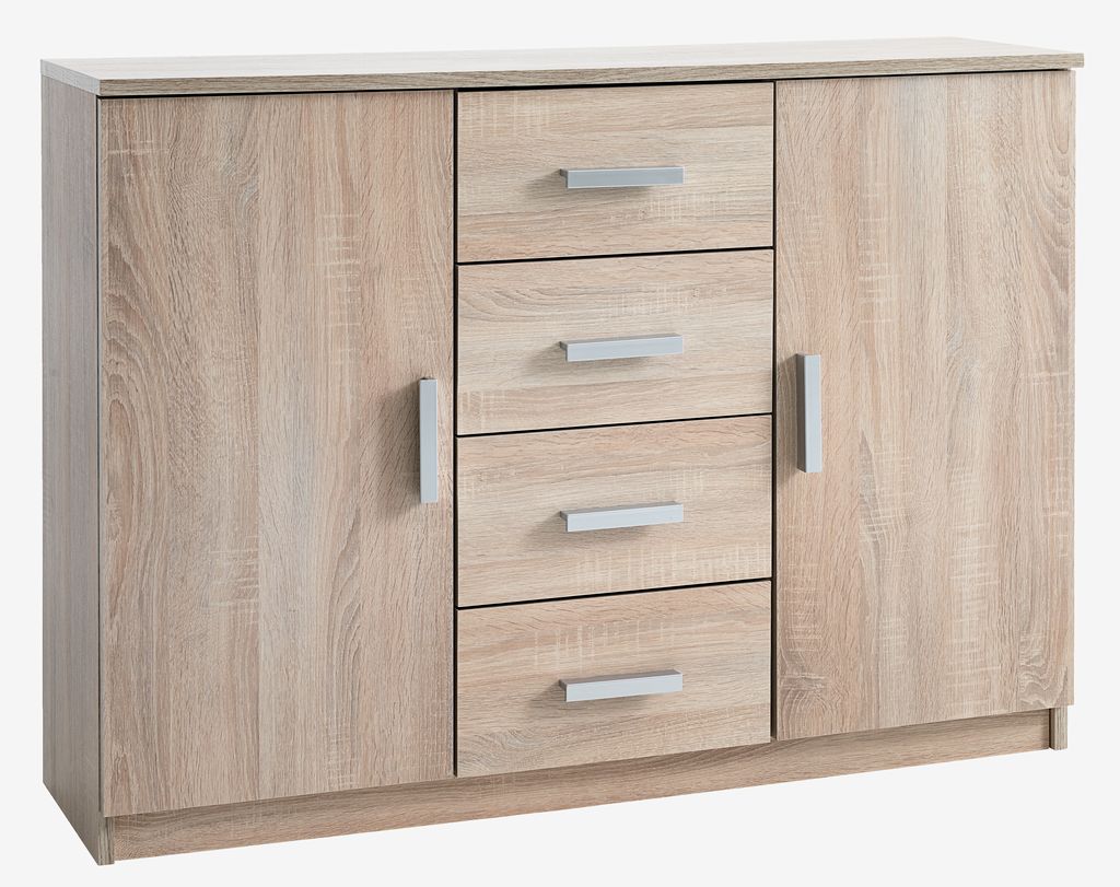Komoda TAPDRUP 2 vrata 4 fioke hrast