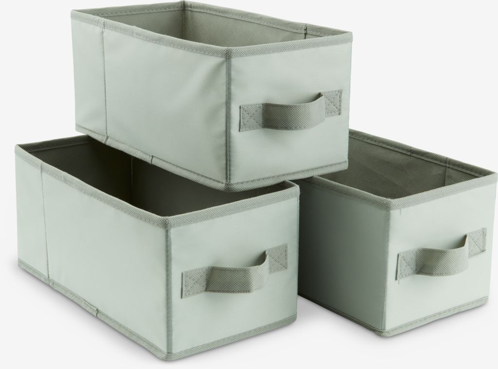 Korpa ALBAN Š14xD28xV13 cm 3kom/set svijetlo zelena