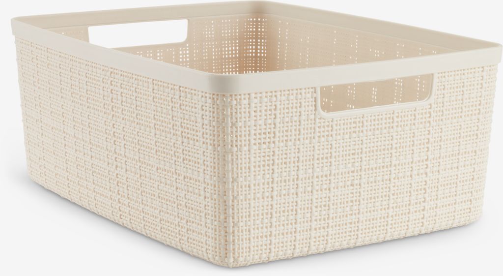 Korpa JUTE 12L plastika prljavo bijela