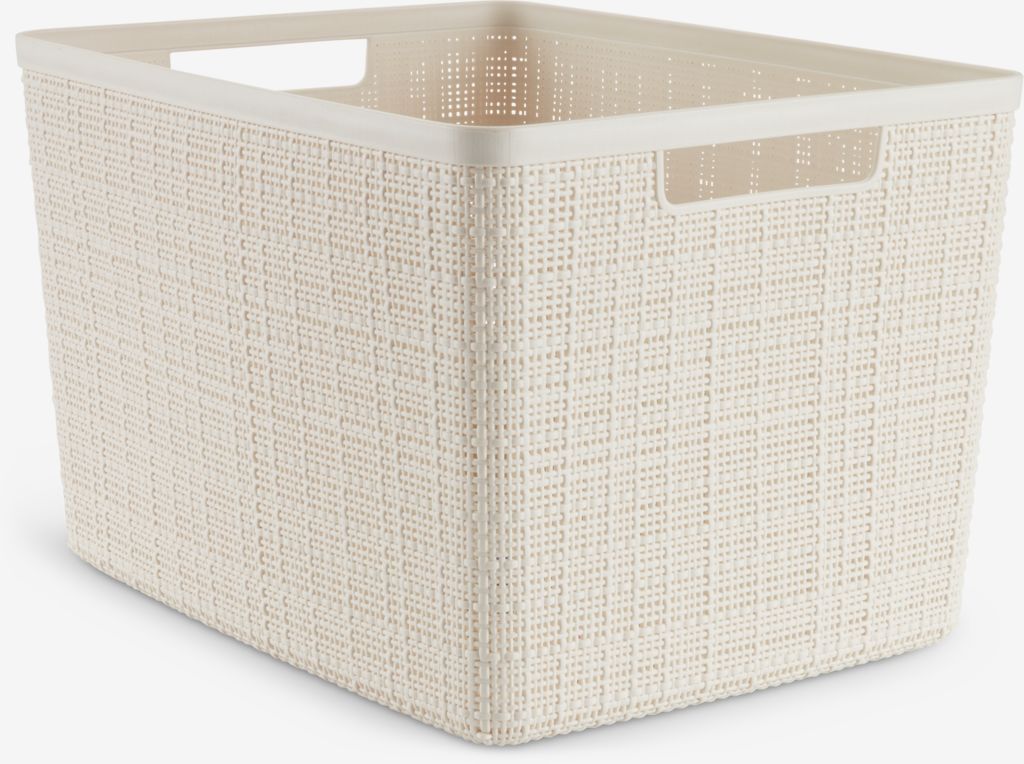 Korpa JUTE 20L plastika prljavo bijela