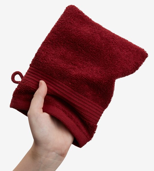Rukavica za kupanje KARLSTAD 15x20 cm bordo