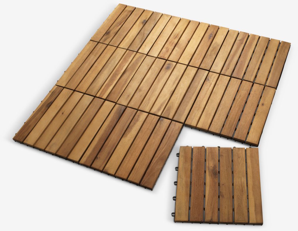 Podna obloga KNEKKAND 30x30 drvo 9kom/set