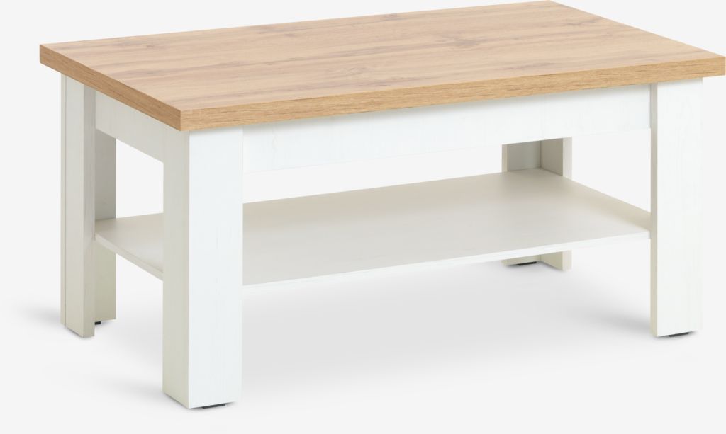 Stočić MARKSKEL 60x110 cm bijela/hrast