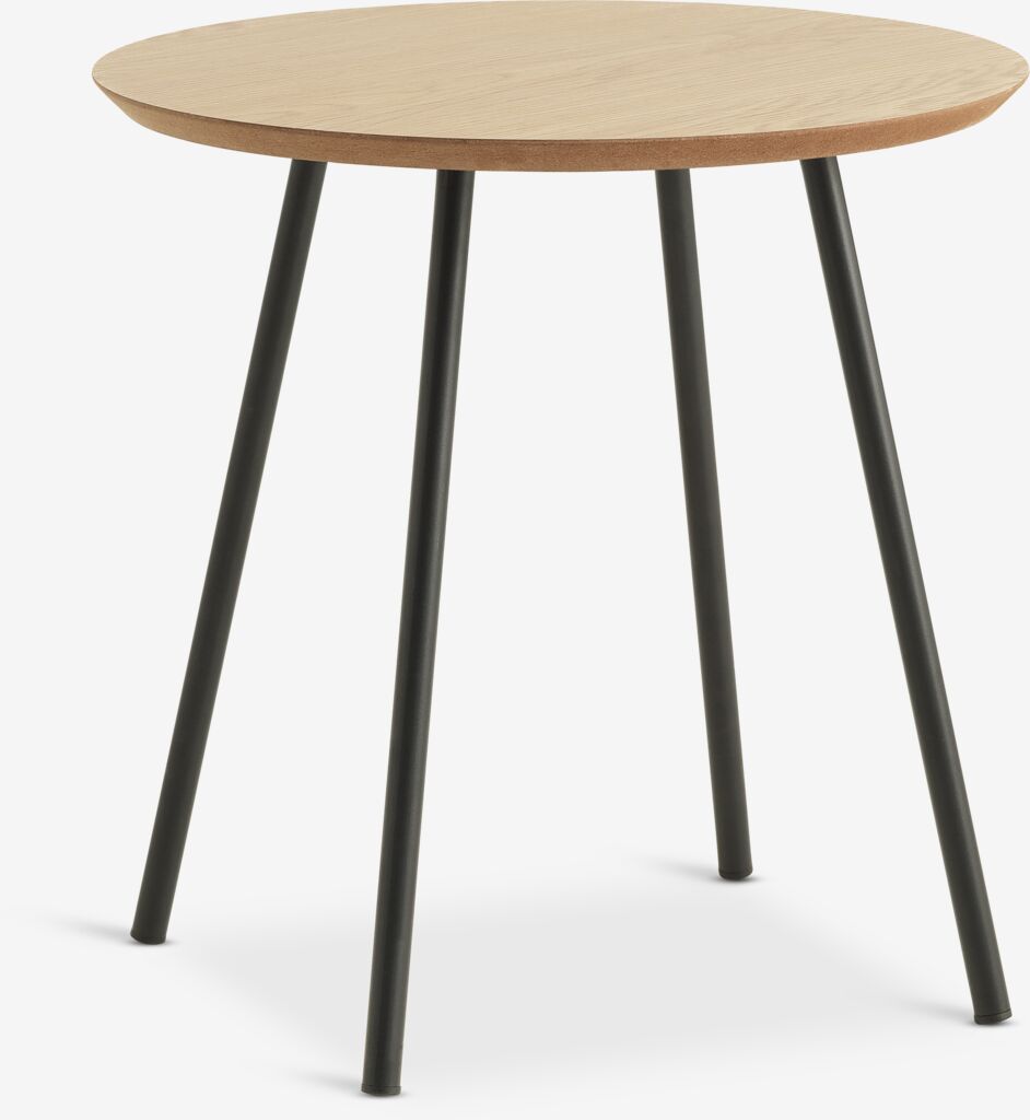 Stočić NYBO Ø40 cm hrast/crna