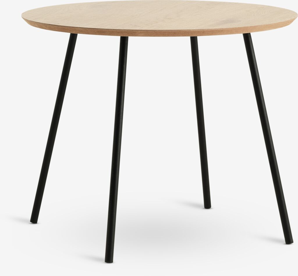 Stočić NYBO Ø55 cm hrast/crna