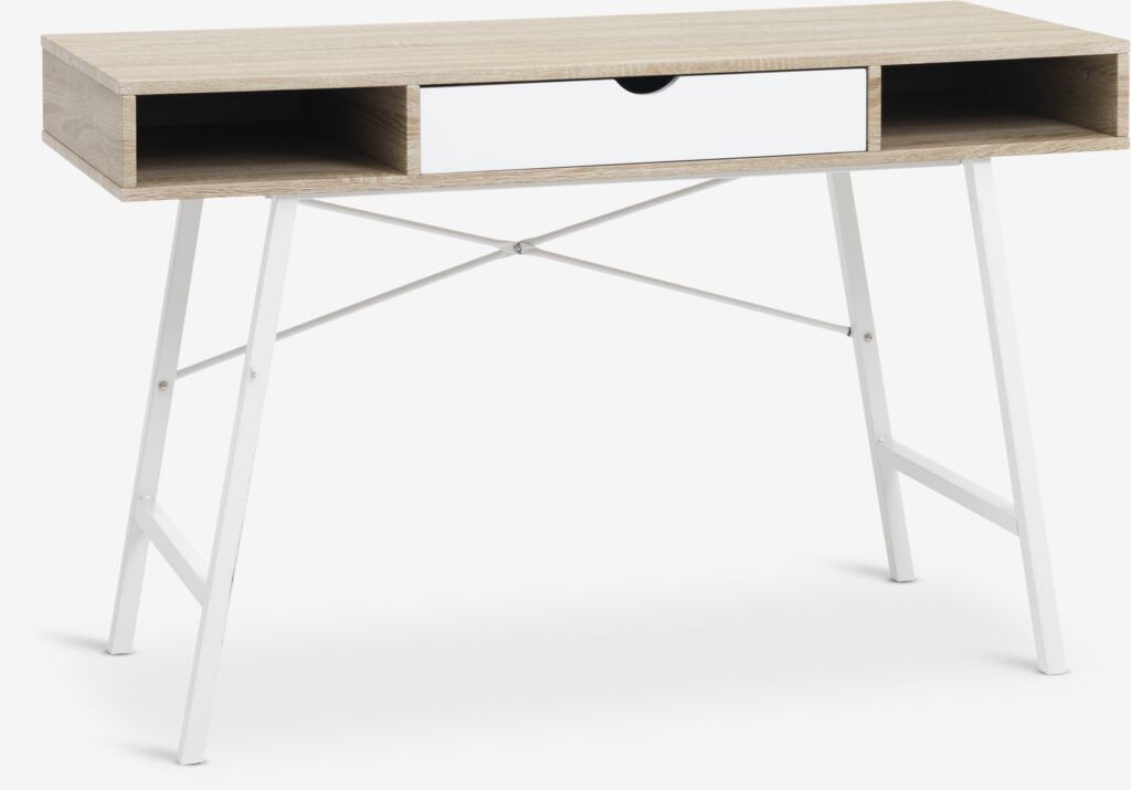 Radni sto ABBETVED 48x120 cm hrast/bijela