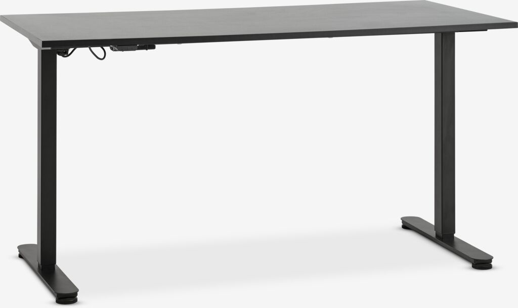 Radni sto sa podesivom visinom SVANEKE 70x140 cm crna