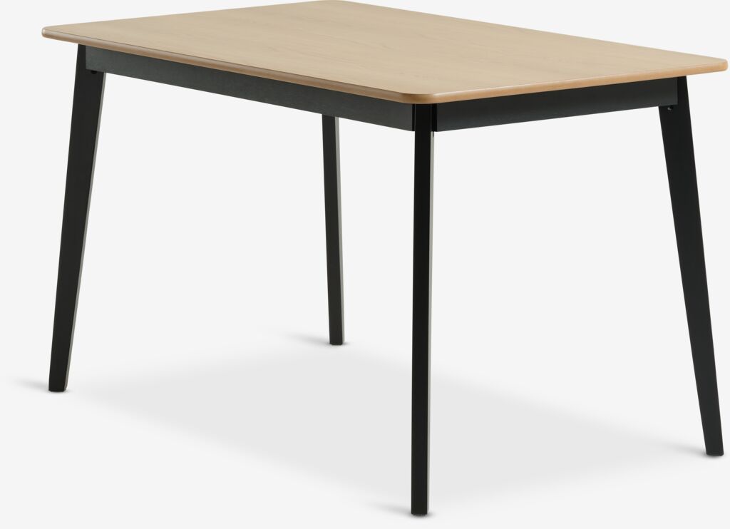 Trpezarijski sto JEGIND 80x130 cm hrast/crna