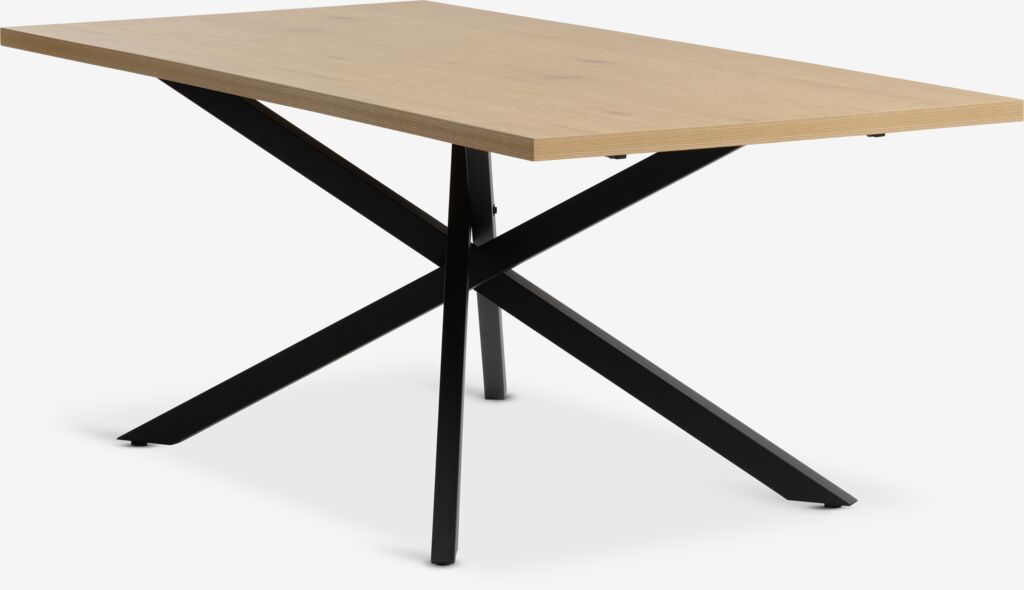 Trpezarijski sto NORTOFT 95x200 cm boja hrasta/crna