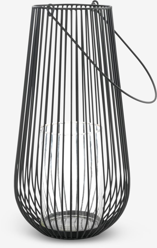 Fenjer MELIAS Ø24xV46 cm crna