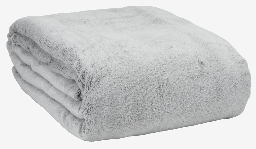 Ćebe KRATTFIOL 200x220 cm flanel siva