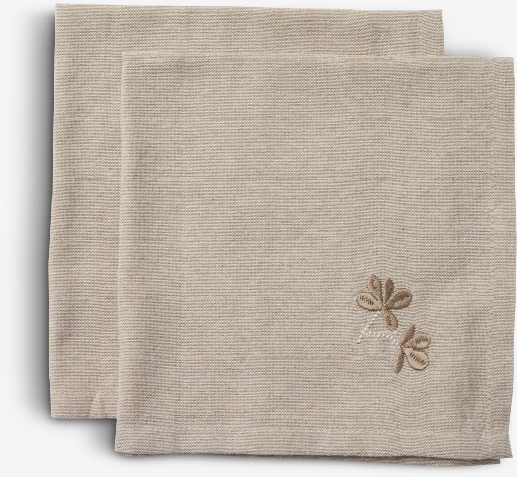 Platnena salveta DAGFIOL 40x40 siva 2kom/p