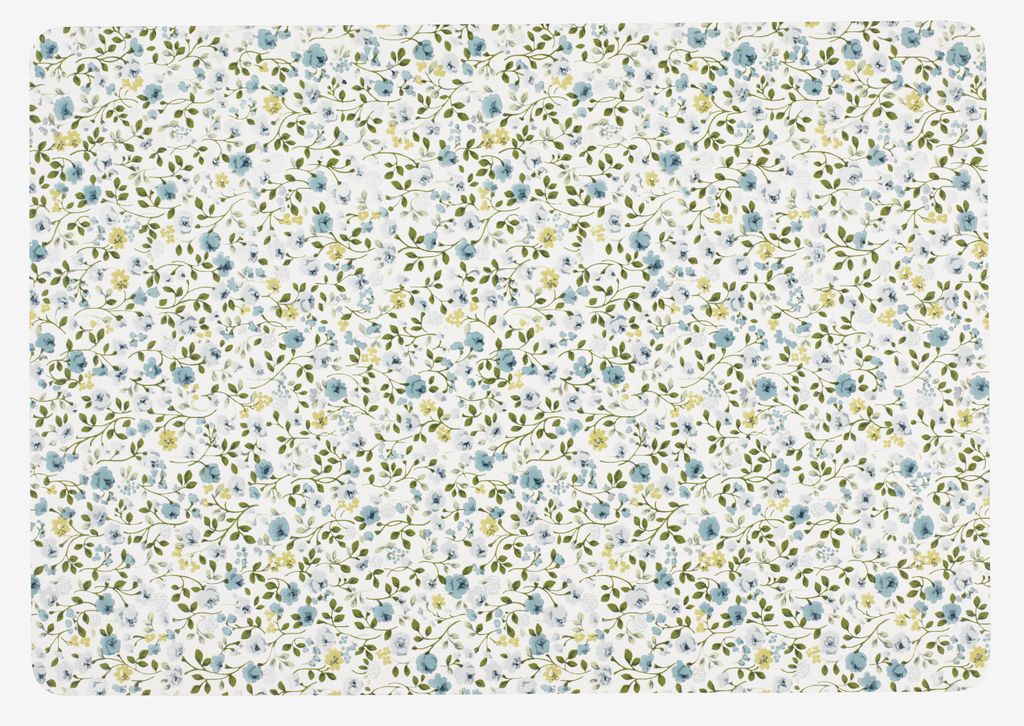 Stoni podmetač FLORA 33x42 cm plava/bijela