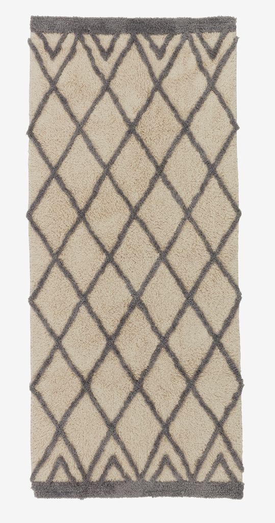 Tepih PENGEURT 70x160 cm prljavo bijela/siva