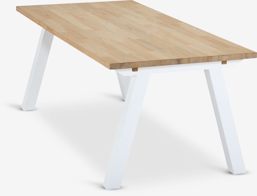 Trpezarijski sto SKAGEN 90x150 cm hrast/bijela