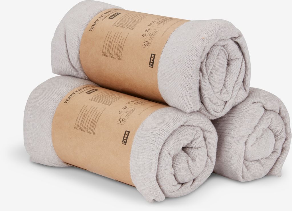 Frotirski čaršav sa lastišem TINDRA 140/150x200x30 siva
