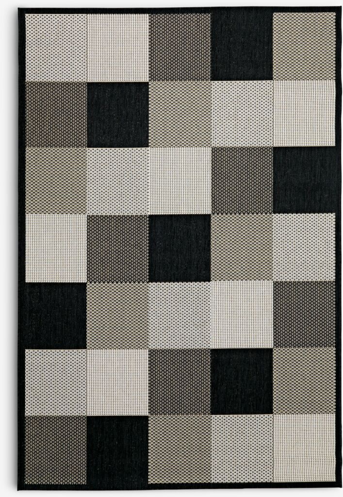 Tepih RIPS 130x193 cm crna/bež
