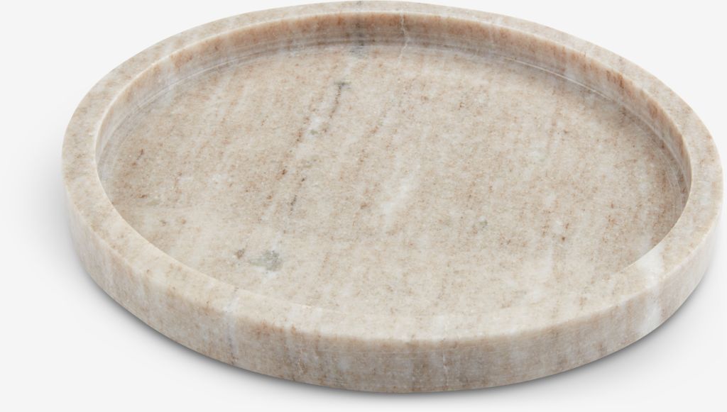 Ukrasni poslužavnik VALDEMAR Ø25 cm mermer