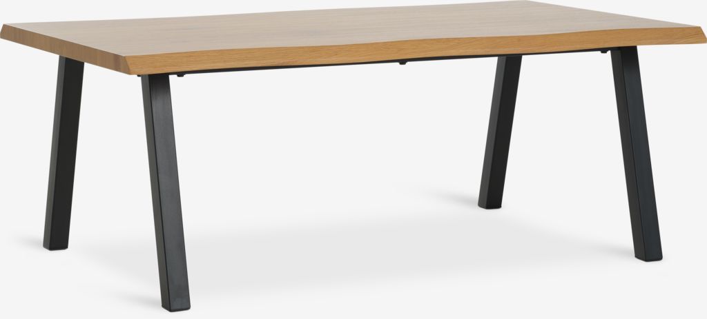 Stočić HALSKOV 70x120 boja hrasta/crna