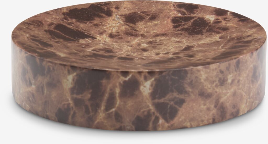 Posuda za sitnice MAKARYD Ø10xV2cm efekat mermera braon