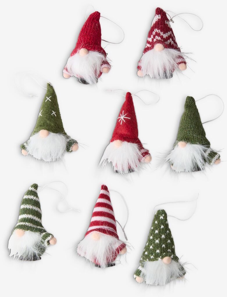 Novogodišnji ukrasi vilenjaci TOMTE 8kom/pak