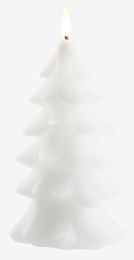 LED sveća MARIPOSIT Ø9xV19cm bela