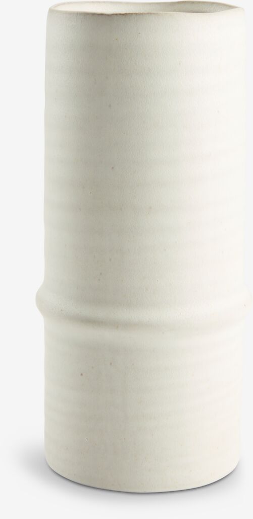 Vaza EMANUEL Ø12xV25cm bela