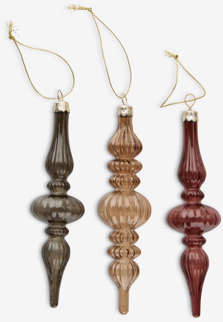 Ukrasi za jelku LUCIA D14 cm 3kom/p