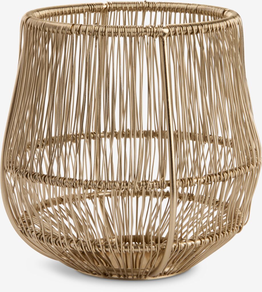 Svećnjak za male sveće SAFRAN Ø11xV11cm zlatna