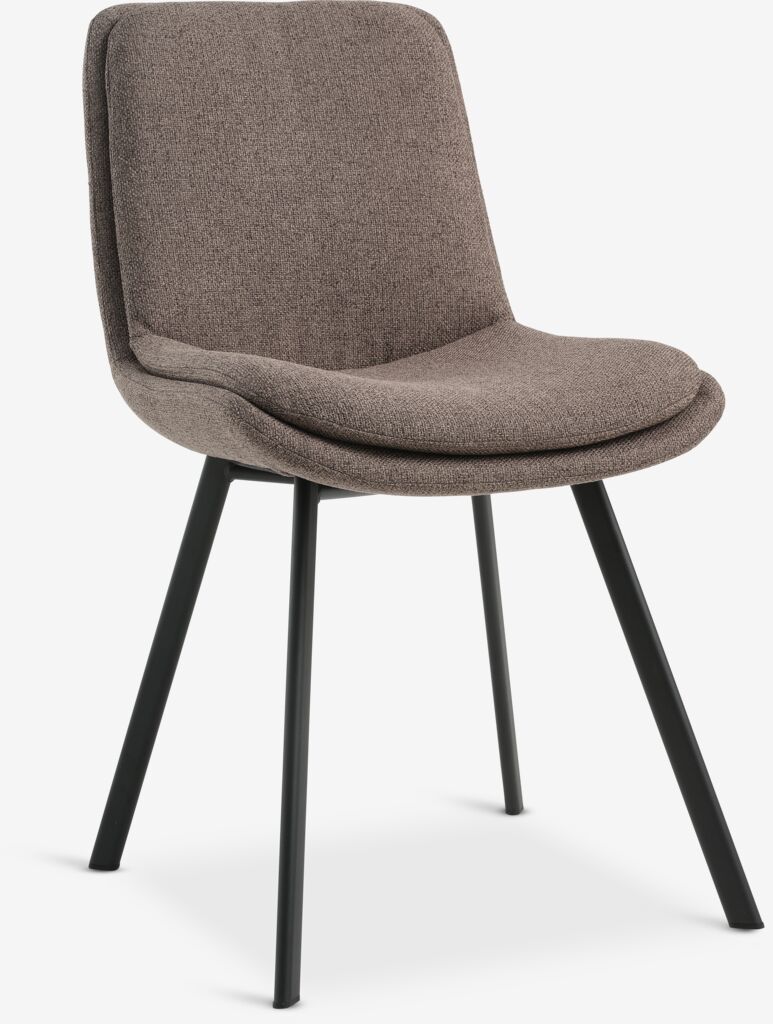 MELBY trpezarijska stolica 48x84x58 cm braon/crna