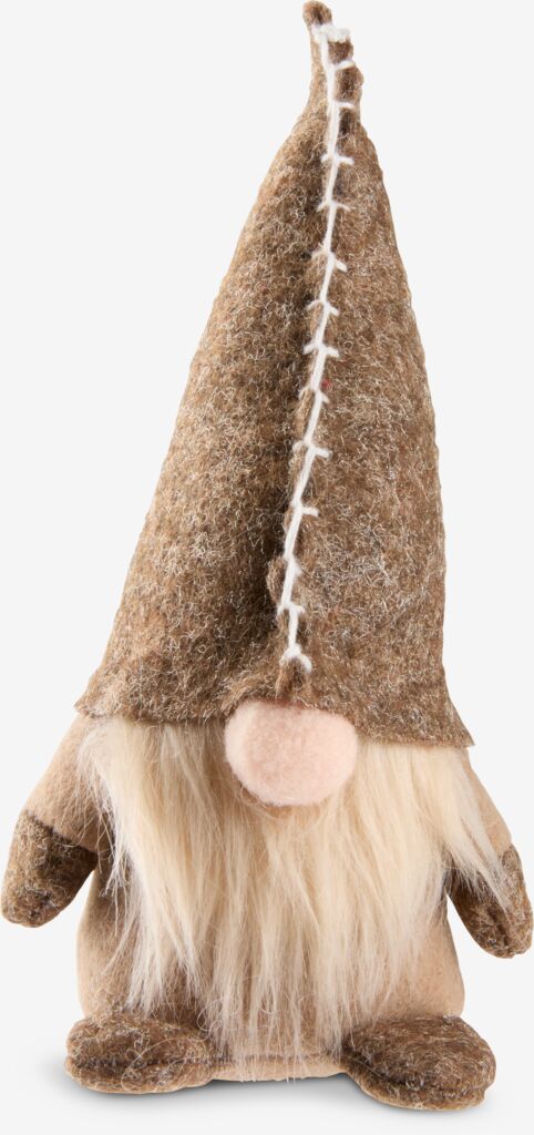 SYN novogodišnji vilenjak 8x7x15cm braon