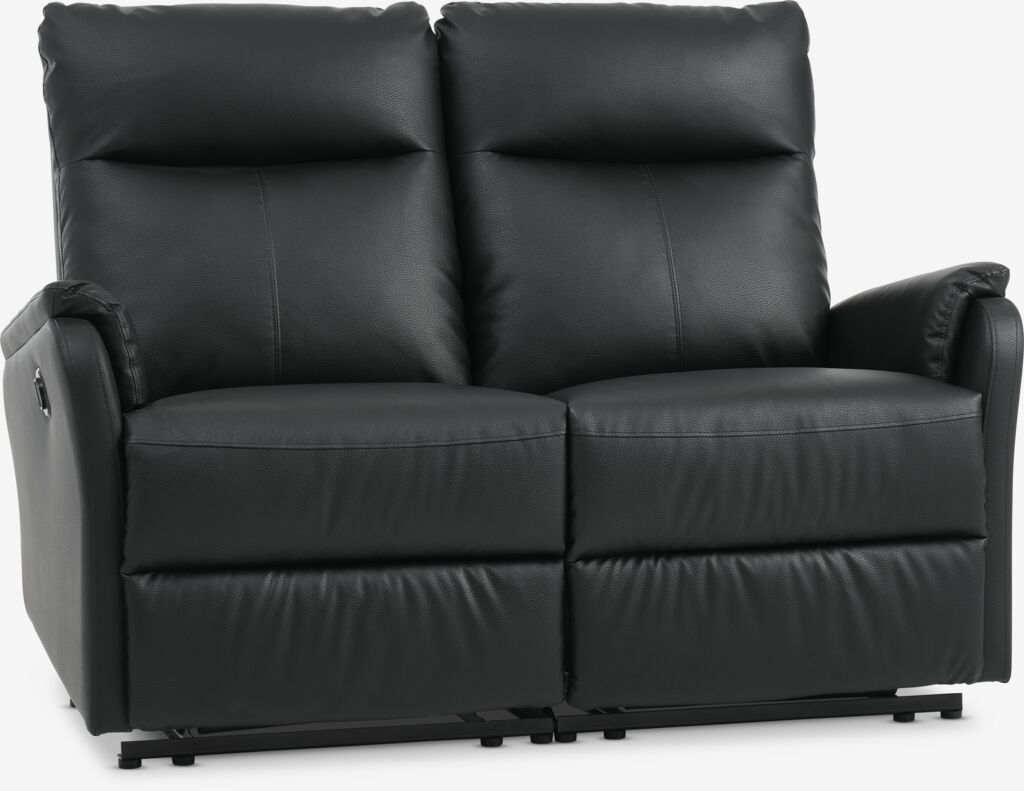 Dvosjed ABILDSKOV elektr. crna vešt. koža