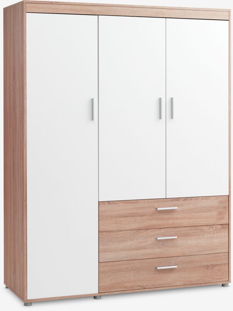 Ormar BIRKELSE 150x198 cm svijetli hrast/bijela