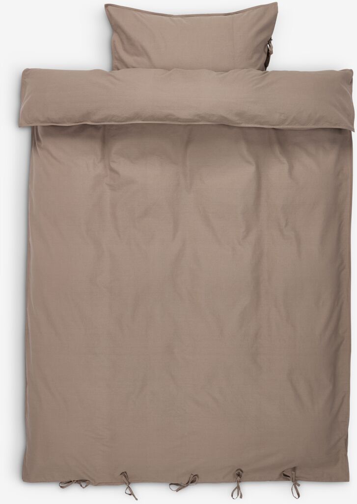 Set posteljine SELMA isprani pamuk 140x200 tamni pesak