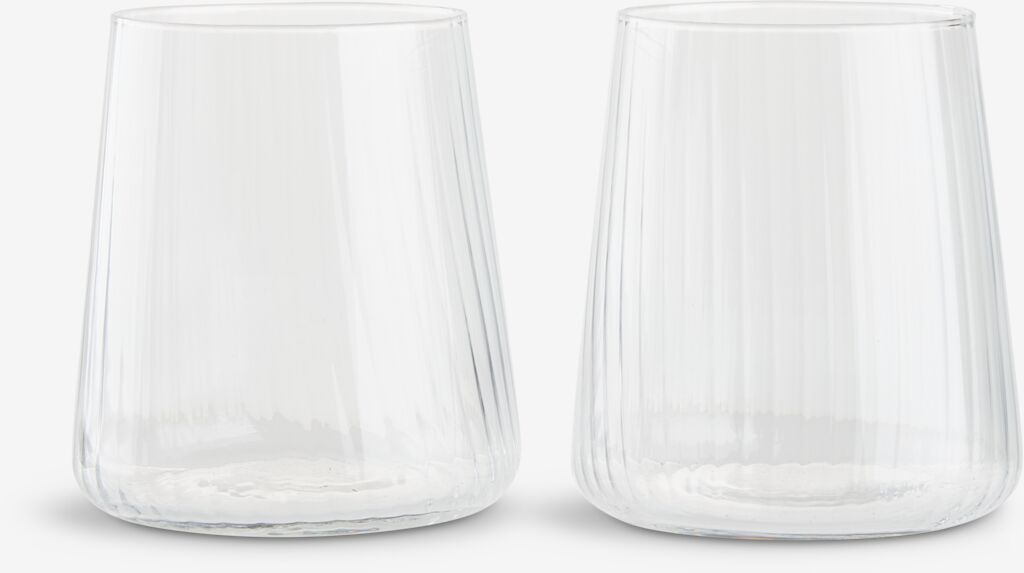 Staklena čaša TORRE Ø9xH10cm 2kom/pak
