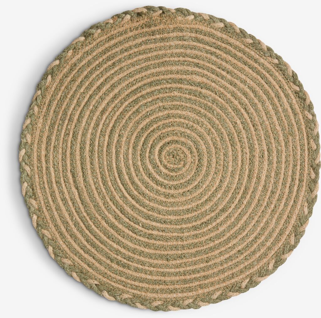 Stoni podmetač TETTEGRAS Ø37 natur/zelena