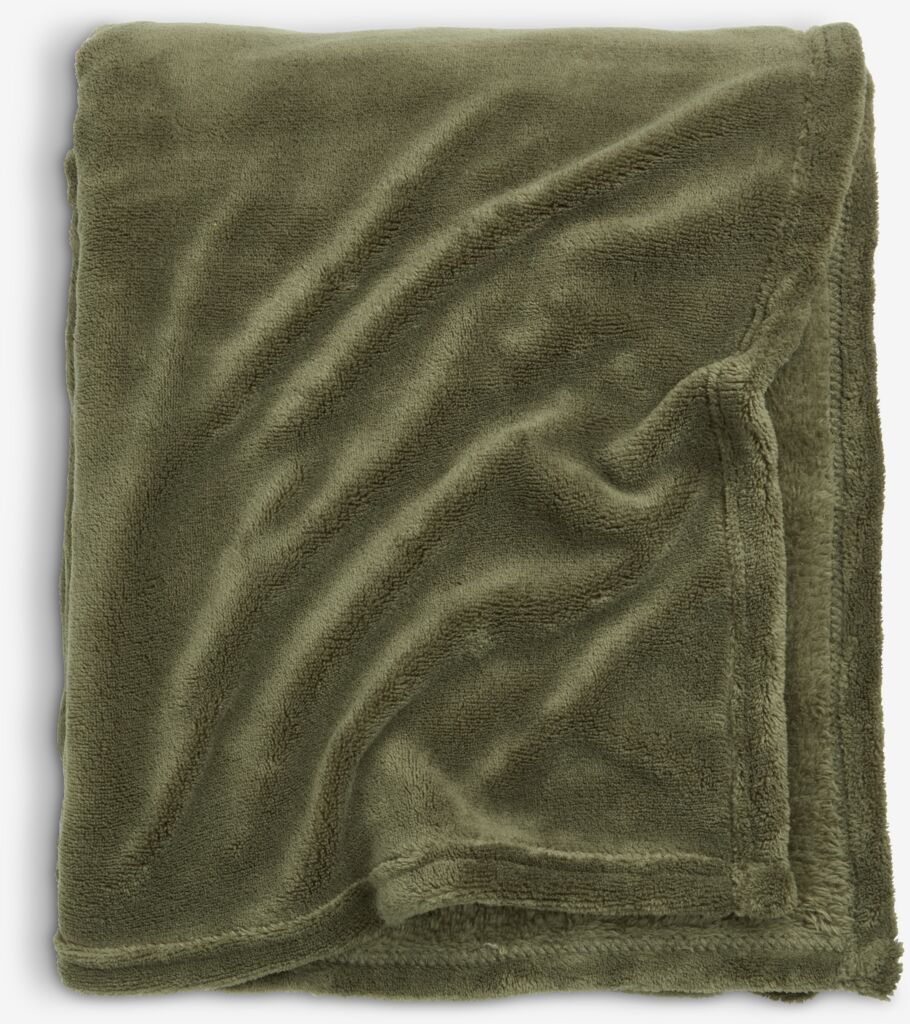 Ćebe DRAGEHODE 140x200cm tamno maslinasta