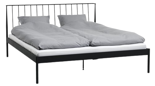 Ram kreveta ABILDRO 180x200 cm crna