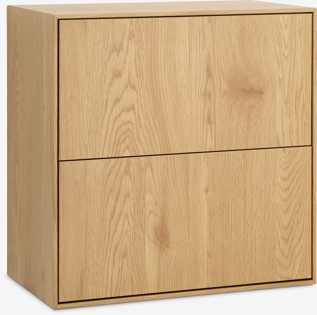 Zidna komoda GEDSER 2 fioke hrast