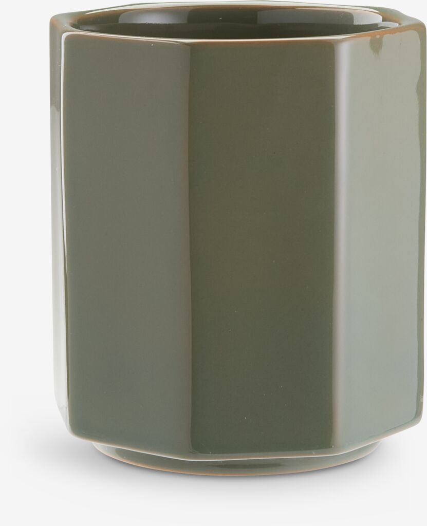 Saksija LUCAS Ø14xV16cm tamno zelena